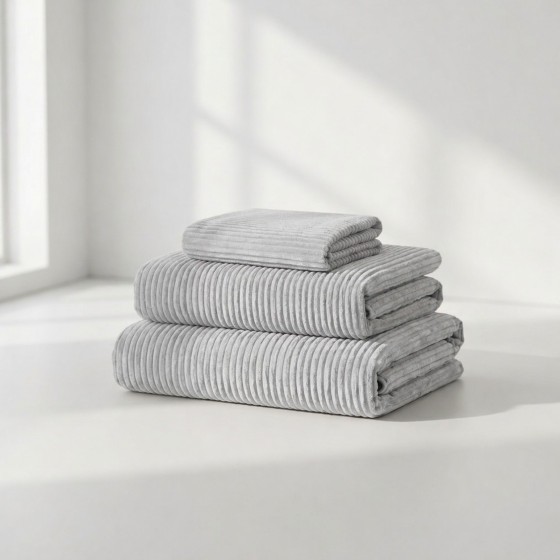 Pokrowiec na Fotel NESTI Jasnoszary Sztruks