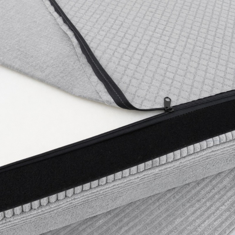 Pokrowiec na Fotel NESTI Jasnoszary Sztruks