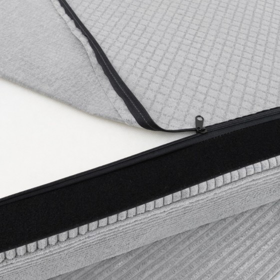 Pokrowiec na Fotel NESTI Jasnoszary Sztruks