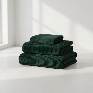 Pokrowiec na Fotel NESTI Sztruks Butelkowa zieleń