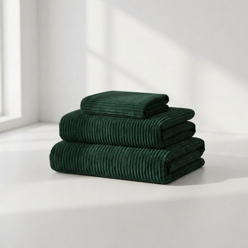 Pokrowiec na Fotel NESTI Sztruks Butelkowa zieleń