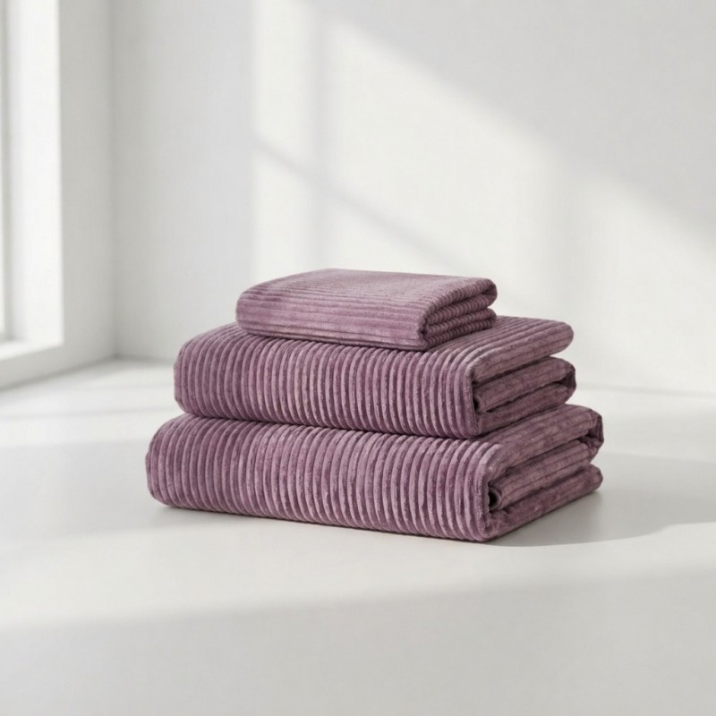 Pokrowiec na Fotel NESTI Fioletowy Sztruks