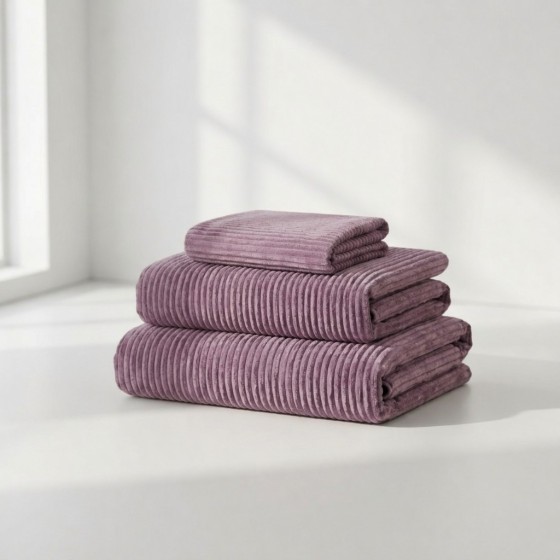 Pokrowiec na Fotel NESTI Fioletowy Sztruks