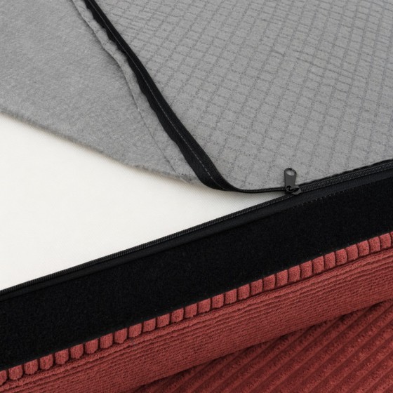 Pokrowiec na Fotel NESTI Sztruks Czerwona Cegła