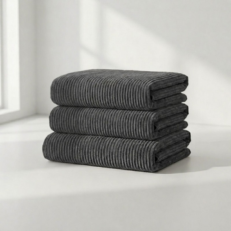 Pokrowiec na Sofę NESTI Ciemnoszary Sztruks