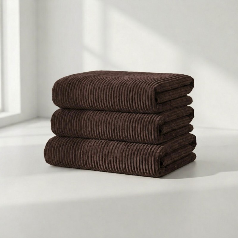 Pokrowiec na Sofę NESTI Brązowy Sztruks