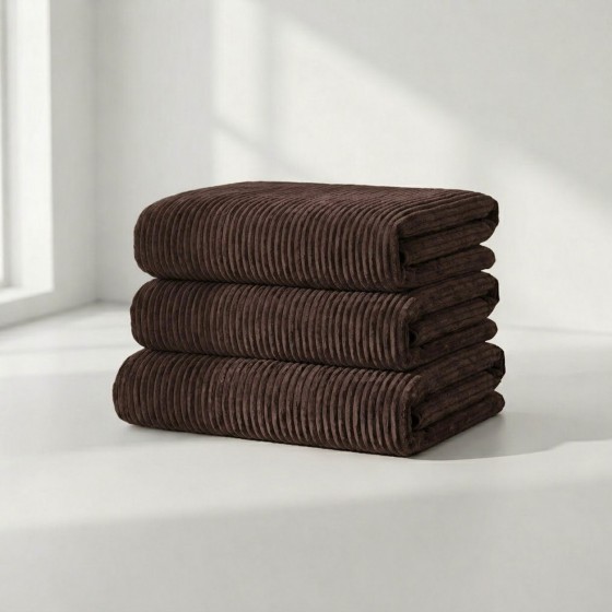 Pokrowiec na Sofę NESTI Brązowy Sztruks