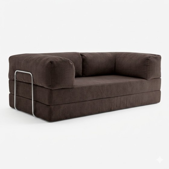 Pokrowiec na Sofę NESTI Brązowy Sztruks