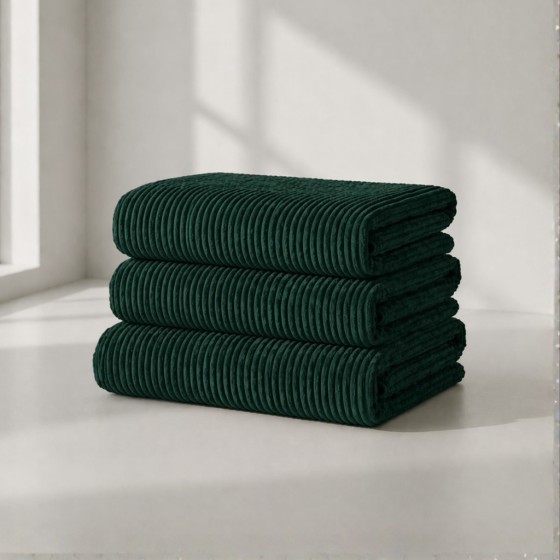 Pokrowiec na Sofę NESTI Sztruks Butelkowa zieleń