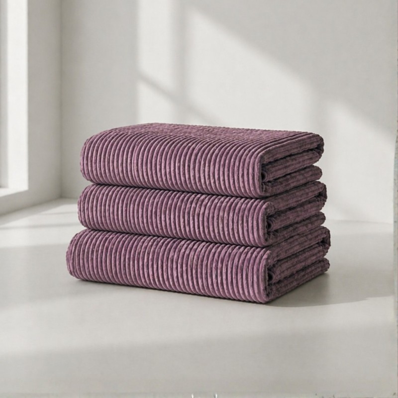 Pokrowiec na Sofę 2-osobową NESTI Fioletowy Sztruks