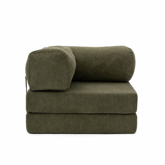 Leżanka II NESTI Zielony Sztruks