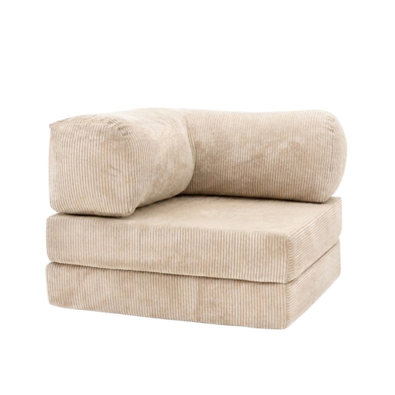 Leżanka II NESTI Beżowy Sztruks