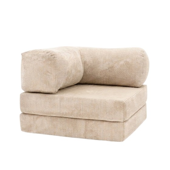 Leżanka II NESTI Beżowy Sztruks