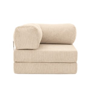 Leżanka II NESTI Beżowy Sztruks