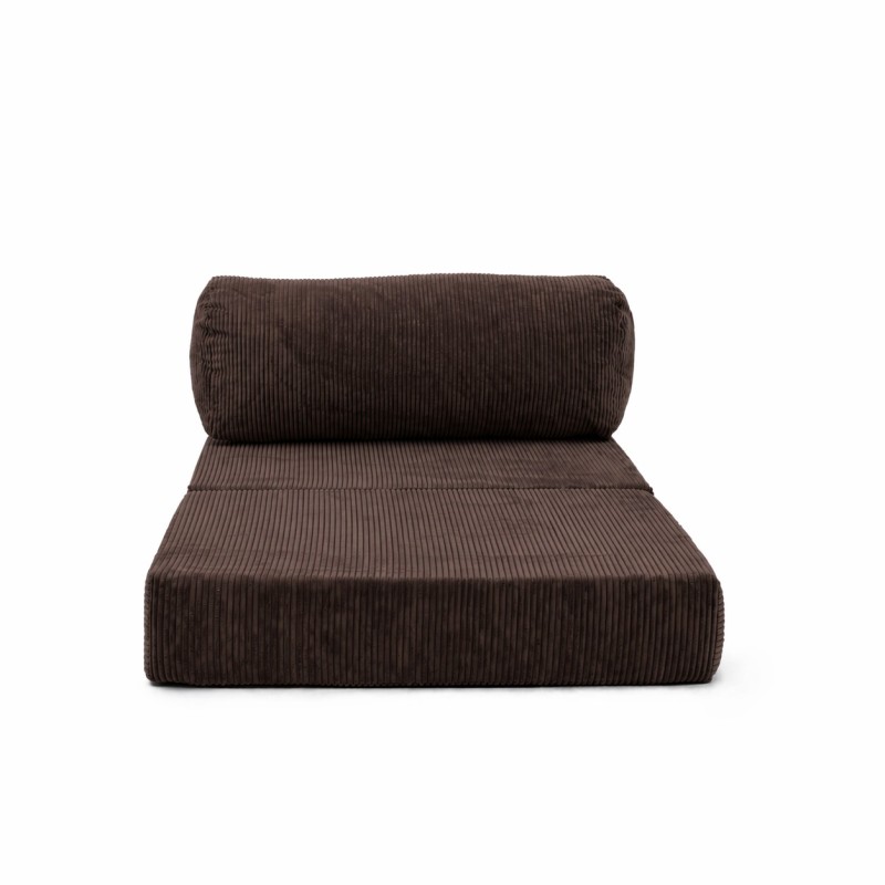 Leżanka II NESTI Brązowy Sztruks