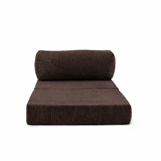 Leżanka II NESTI Brązowy Sztruks