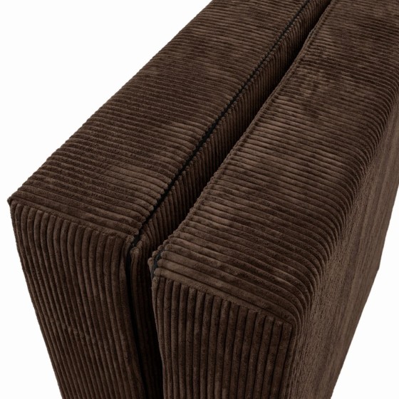 Leżanka II NESTI Brązowy Sztruks