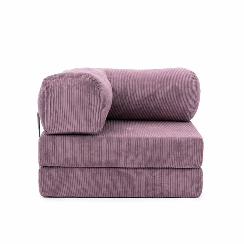 Leżanka II NESTI Fioletowy Sztruks