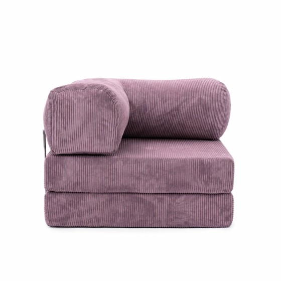 Leżanka II NESTI Fioletowy Sztruks