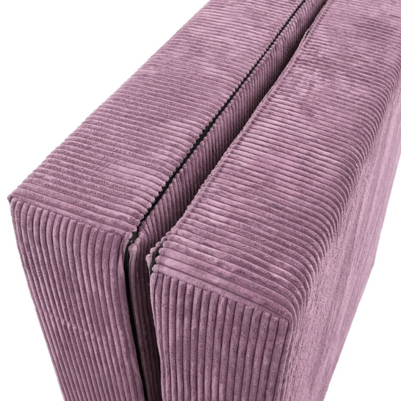 Leżanka II NESTI Fioletowy Sztruks