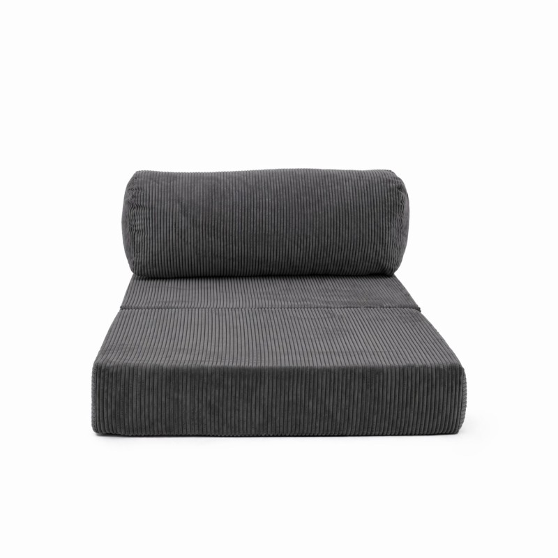 Leżanka II NESTI Ciemnoszary Sztruks