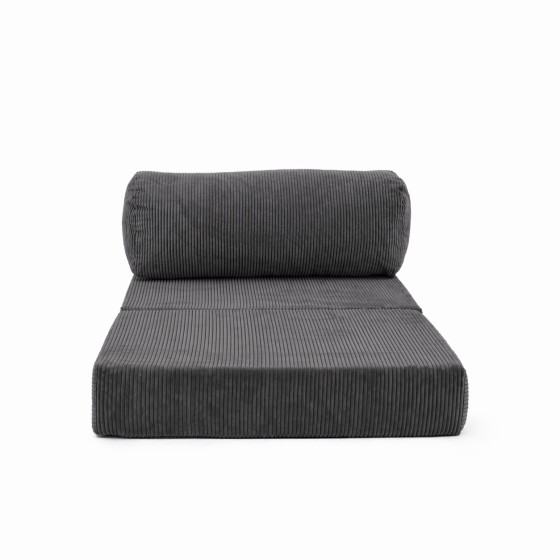 Leżanka II NESTI Ciemnoszary Sztruks