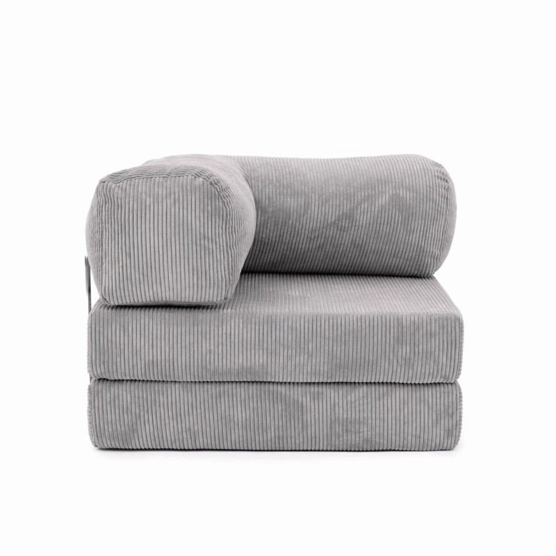 Leżanka II NESTI Jasnoszary Sztruks