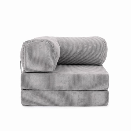 Leżanka II NESTI Jasnoszary Sztruks