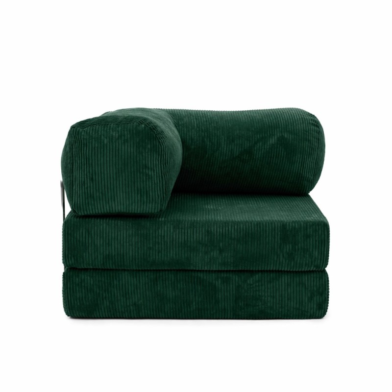 Leżanka II NESTI Sztruks Butelkowa Zieleń