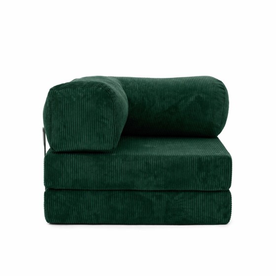 Leżanka II NESTI Sztruks Butelkowa Zieleń