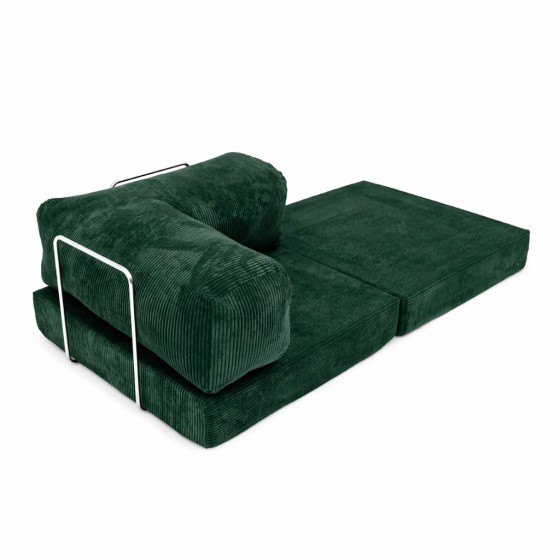 Leżanka II NESTI Sztruks Butelkowa Zieleń