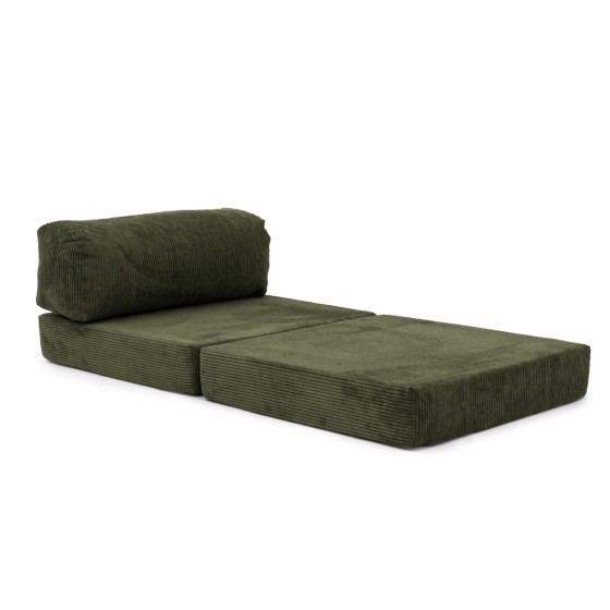 Leżanka I NESTI Zielony Sztruks