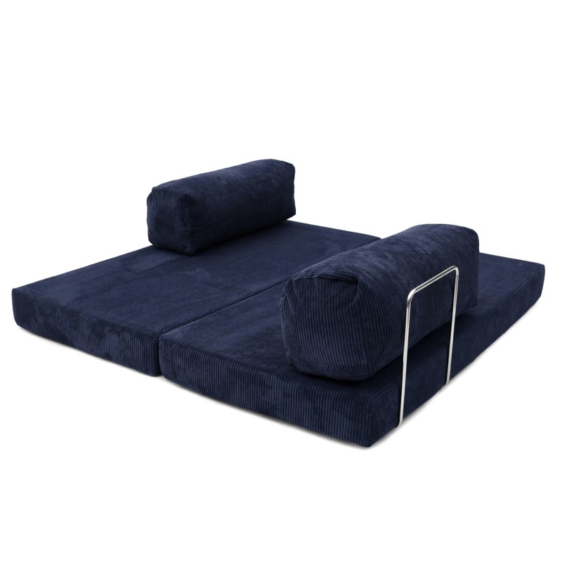 Sofa 3-osobowa NESTI Granatowy Sztruks