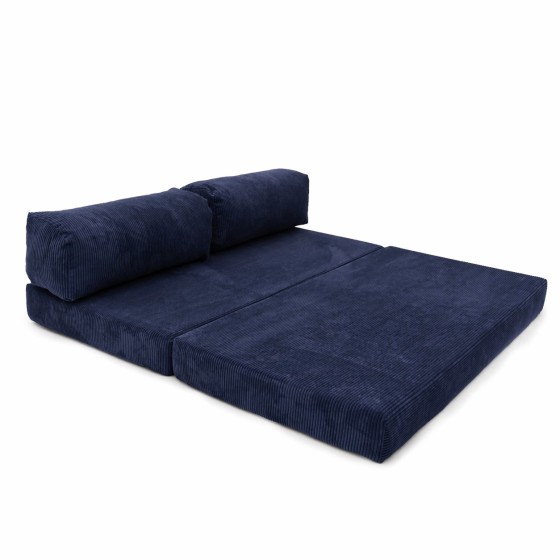 Sofa 3-osobowa NESTI Granatowy Sztruks