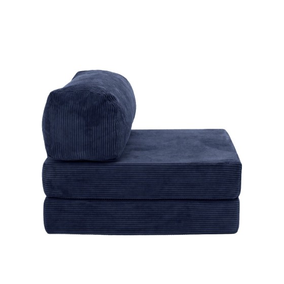 Leżanka I NESTI Granatowy Sztruks