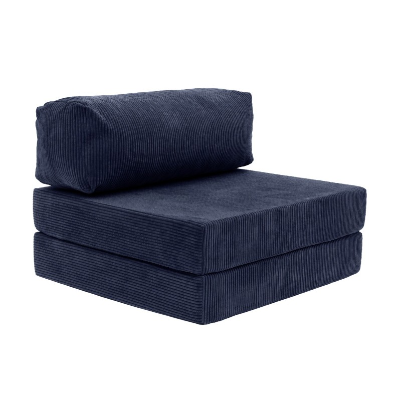 Leżanka I NESTI Granatowy Sztruks