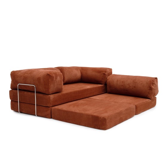 Narożnik 3-osobowy Ceglasty NESTI MINI | Domyou