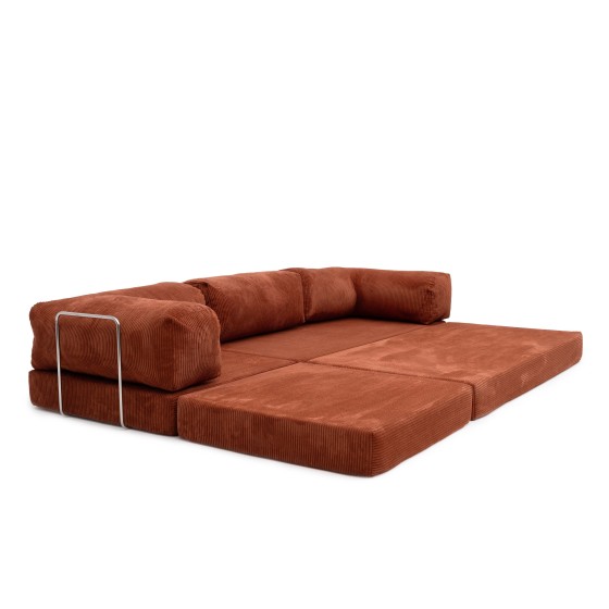 Narożnik 3-osobowy Ceglasty NESTI MINI | Domyou