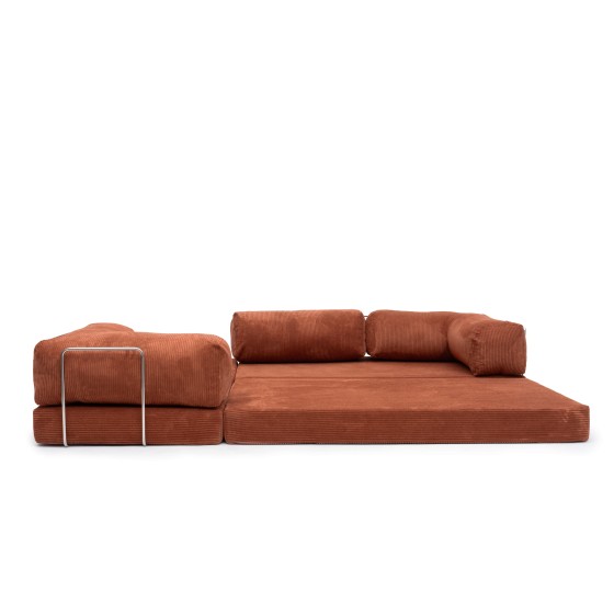 Narożnik 3-osobowy Ceglasty NESTI MINI | Domyou