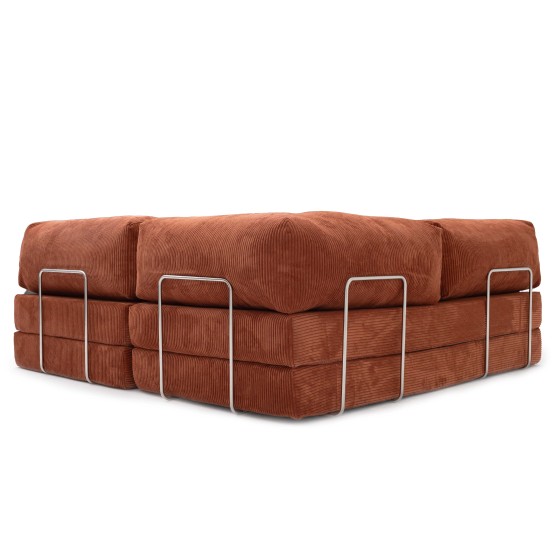 Narożnik 3-osobowy Ceglasty NESTI MINI II | Domyou