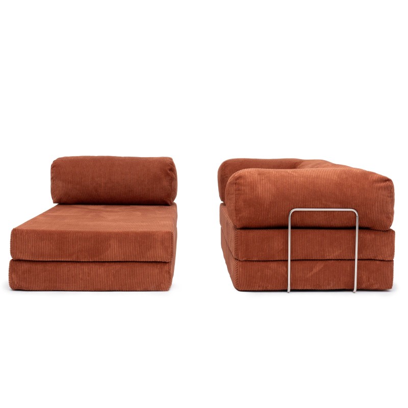 Narożnik 3-osobowy NESTI I Ceglasty Sztruks