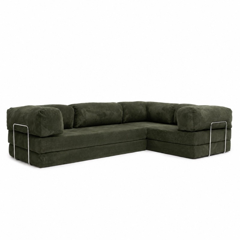 Narożnik 3-osobowy NESTI III Zielony Sztruks