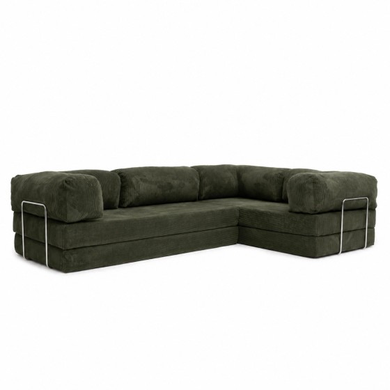 Narożnik 3-osobowy NESTI III Zielony Sztruks