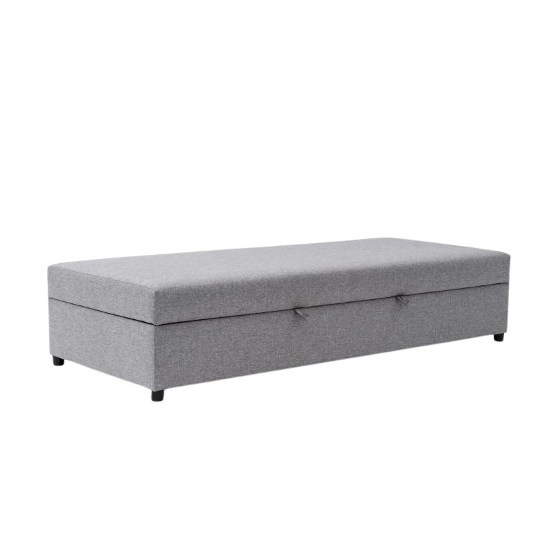 Tapczan Jednoosobowy Dla Dziecka FENIKS 80x180 Łóżko z Pojemnikiem Szary