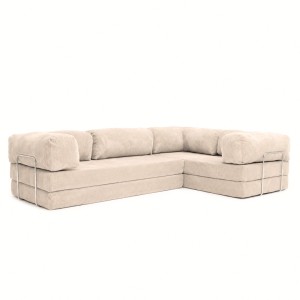 Narożnik 3-osobowy NESTI III Beżowy Sztruks