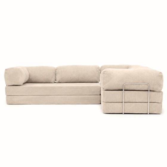 Narożnik 3-osobowy NESTI III Beżowy Sztruks