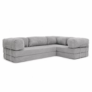 Narożnik 3-osobowy NESTI III Jasnoszary Sztruks