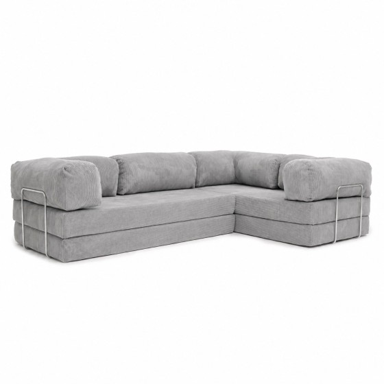 Narożnik 3-osobowy NESTI III Jasnoszary Sztruks