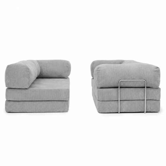 Narożnik 3-osobowy NESTI III Jasnoszary Sztruks