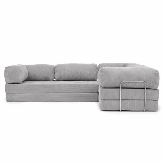 Narożnik 3-osobowy NESTI III Jasnoszary Sztruks